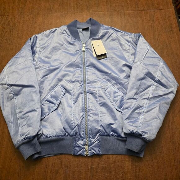 Nike Jordan Essentials Renegade Bomber Jacket Blue FN6543-436 Men's Size L - Picture 1 of 3